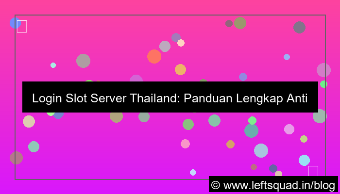 login slot server thailand