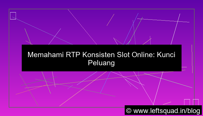 visual slot online game rtp konsisten