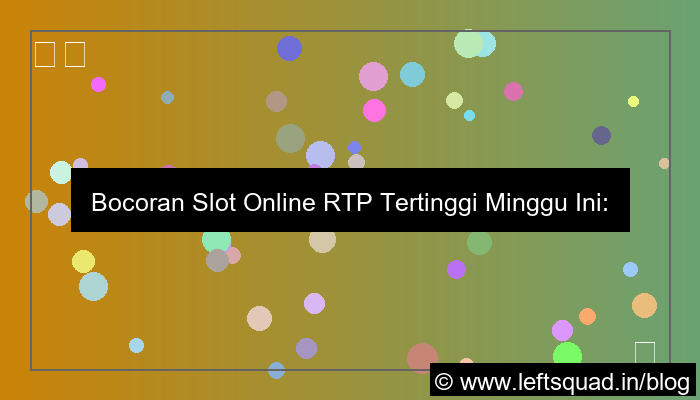 gambar slot online rtp tertinggi minggu ini