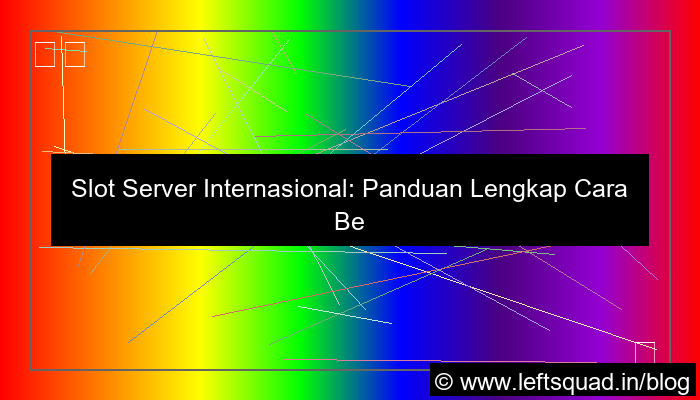 slot server internasional cara bermain pemula
