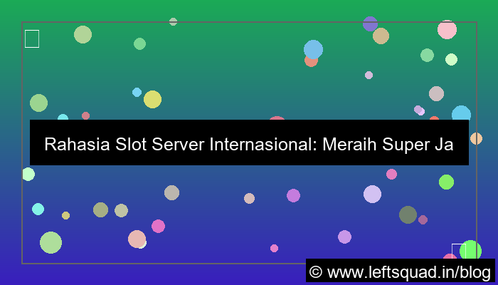 visual slot server internasional super jackpot