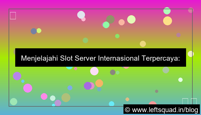 grafik slot server internasional terpercaya