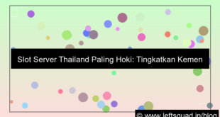 slot server thailand paling hoki