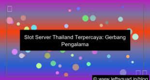 slot server thailand terpercaya